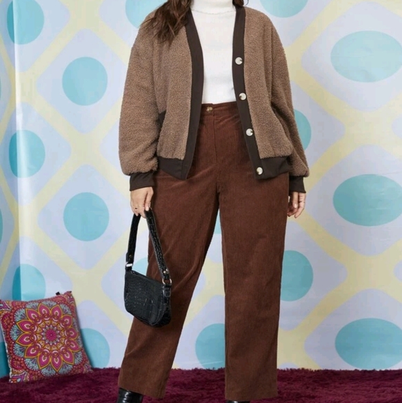 Drop shoulder teddy jacket - Picture 3 of 4